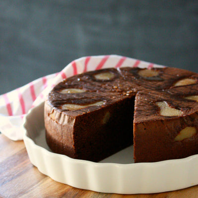 Flourless Chocolate Pear Cake