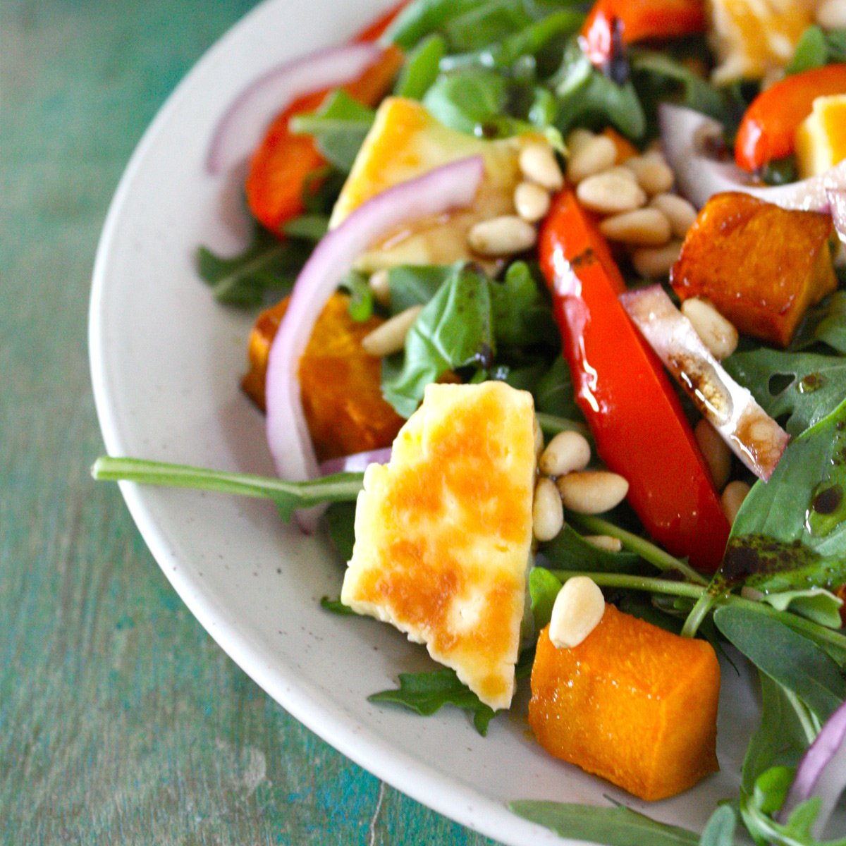 Bad Boy Layered Salad with Haloumi, Chicken and Roasted Veg
&ndash; Naughty Naturopath Mum
