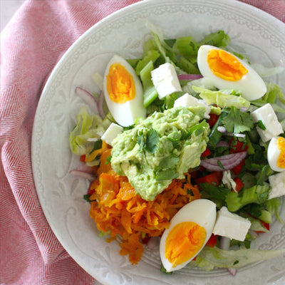 Silica Salad with Creamy Avo Dressing