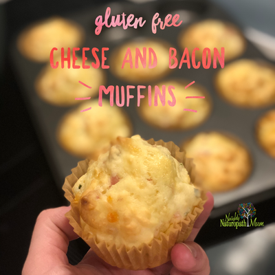 Gluten Free Cheese and Bacon Muffins