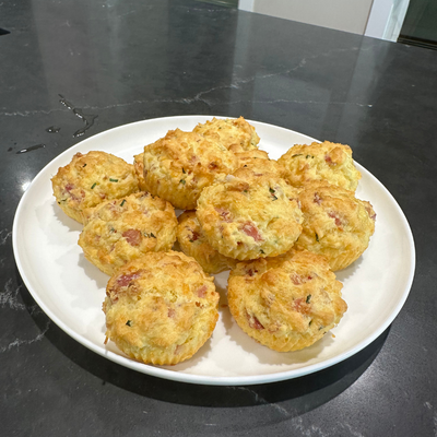 Gluten Free Cheese and Bacon Muffins