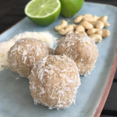 Lime and Cashew Bliss Balls