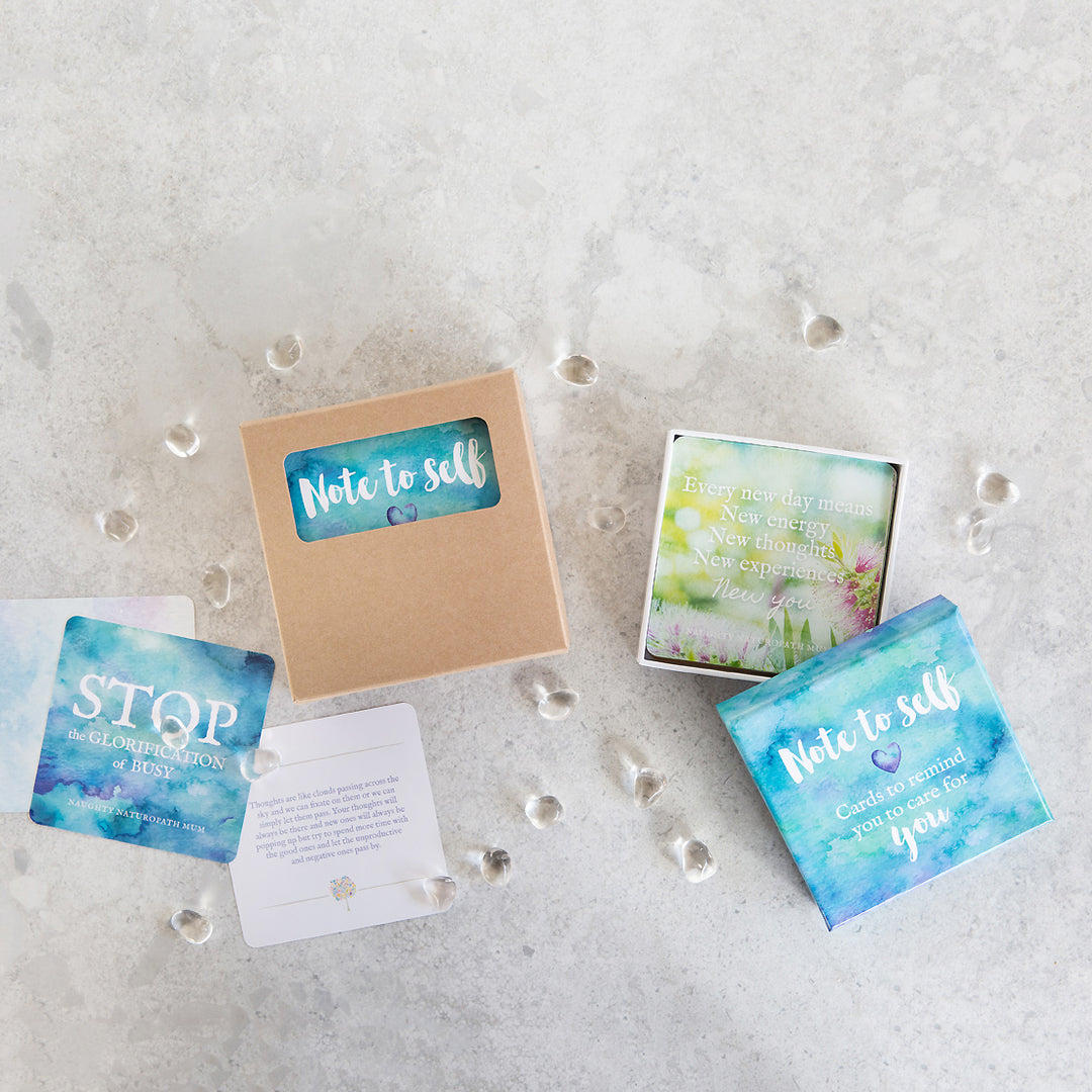 Naughty Naturopath Mum - Note to Self Affirmation Cards